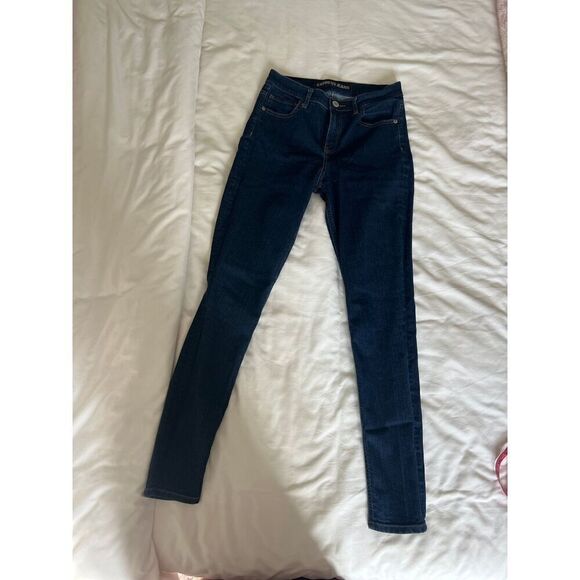 Express Legging High Rise Denim Jeans Dark Wash Skinny size 4/30” waist - Picture 2 of 4